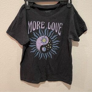 Mighty Fine Black, Purple, and Yellow T Shirt